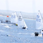 Partida de la regata n3 con 25 nudos de viento real en Manta 2011